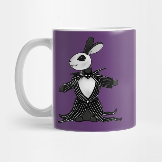 Jack skellington Halloween rabbit by WillowGrove